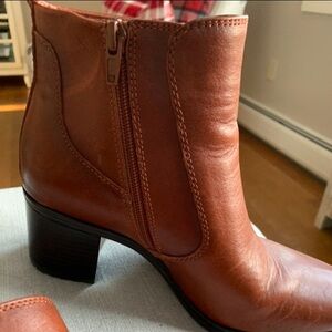 Women's Brown Leather Ankle Boots